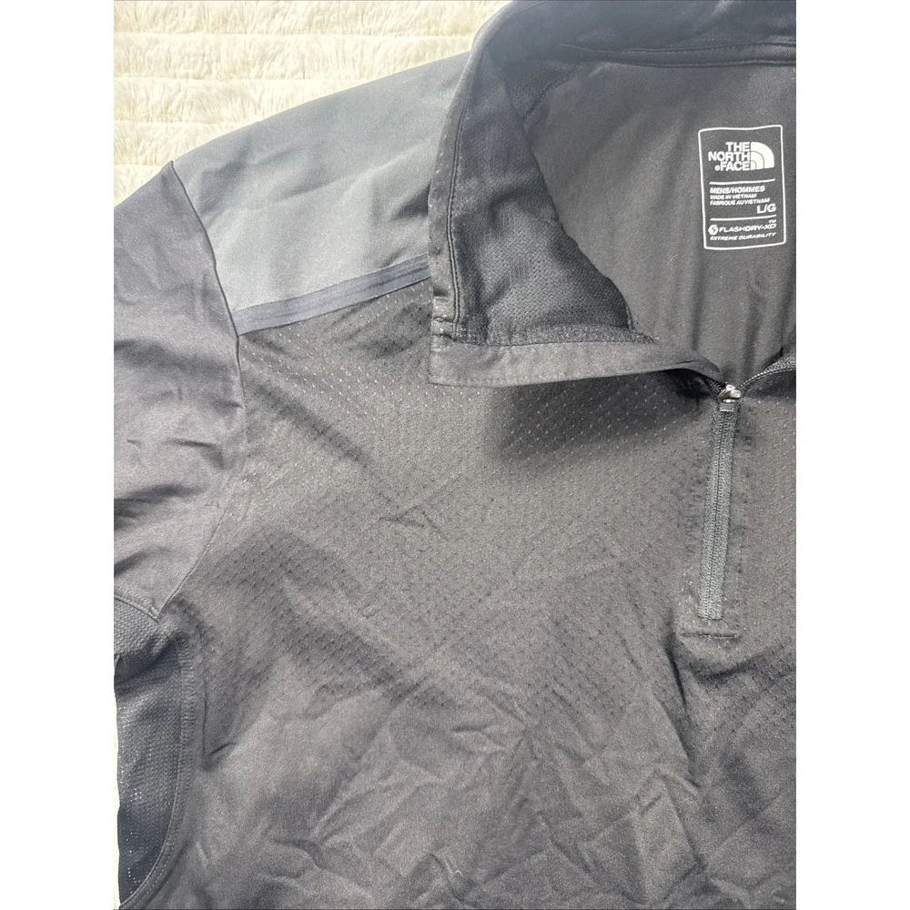 The North Face FlashDry XD‎ Pullover Mens Large Black 1/4 Zip Shirt Athletic Top